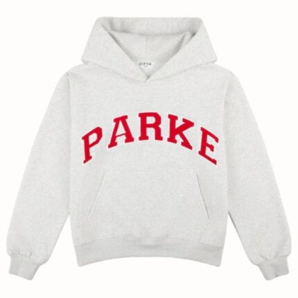 Parke Varsity Hoodie Red Logo