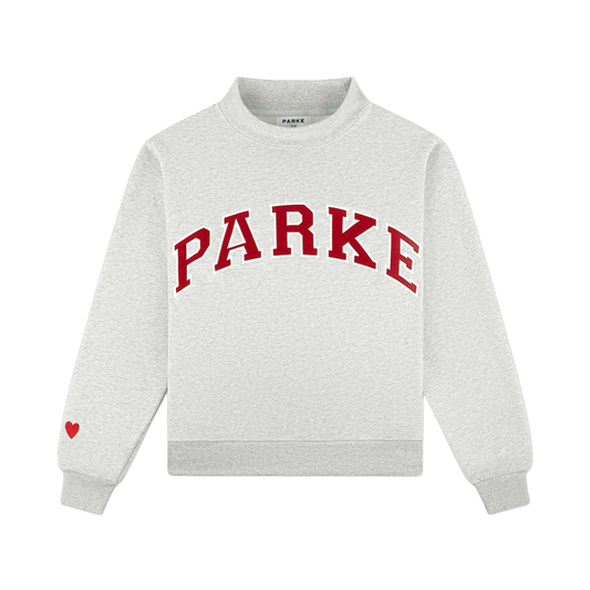 Valentine's Varsity Parke Mockneck Classic Grey