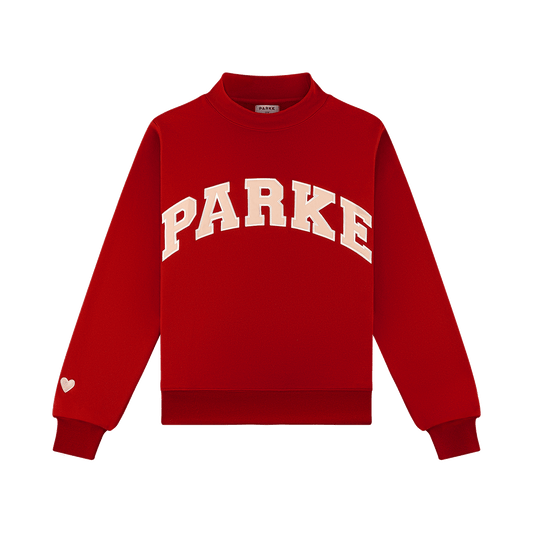 Valentine's Varsity Parke Mockneck Crimoson