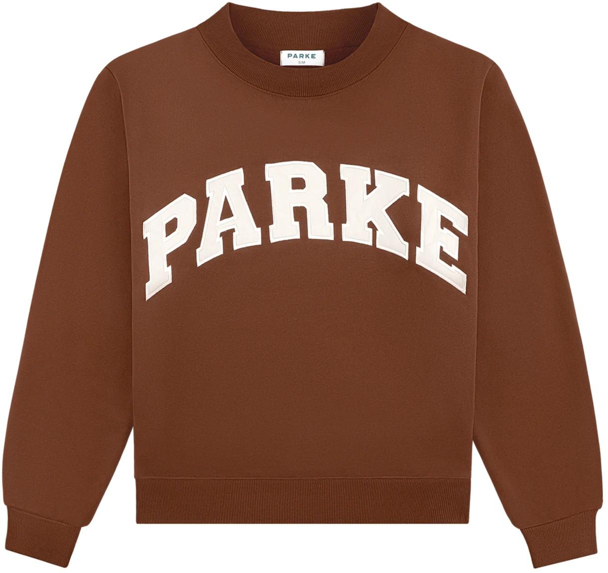 Parke Hometown Varsity Mockneck Mocha Parke Hometown Varsity Mockneck Mocha